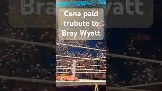 JOHN CENA Reaction after seeing Fireflies at WWE Crown Jewel | Tribute to Bray Wyatt