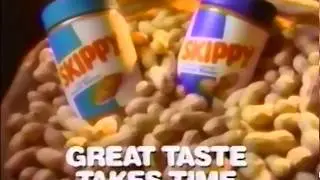 Skippy Peanut Butter Great Taste Takes Time 1993 TV Commercial HD