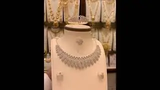White gold necklace