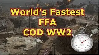 FASTEST COD WW2 FFA ON YOUTUBE (1:55) ON SHIPMENT 1944 - CRAZY 1,410 SPM w/Combat shotgun