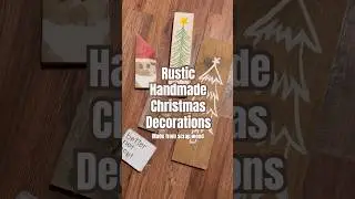 Today on the Homestead: Handmade Christmas Decor | DIY Scrap Wood Holiday Decorations #shorts