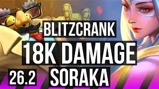 BLITZCRANK & Lux vs SORAKA & Varus (SUP) | 18K damage | EUW Diamond | 26.2