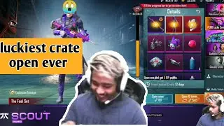 Scout fool set crate opening | luckiest crate open ever 😱| scout crate opening