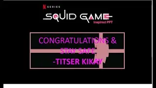 SQUID GAMES INSPIRED PPT Free Template