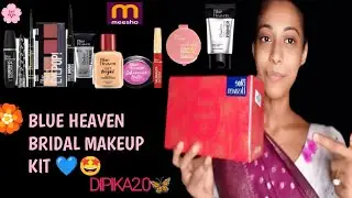Meesho 💟 Blue heaven bridal makeup kit 💙 Full Face fo makeup under ₹378/-💸 (pack of 11) 😍#DIPIKA2.0📥