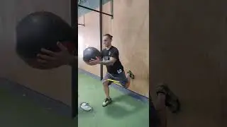Wall Supported Split Squat with Hip Abduction