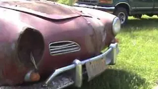 1960 Karmann Ghia Convertible Barn Find