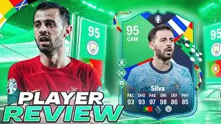 🤯95 UEFA EURO PATH TO GLORY BERNARDO SILVA LVL 28 SEASON OBJ PLAYER REVIEW - EA FC 24 ULTIMATE TEAM
