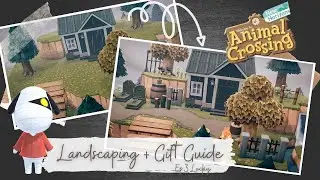 Landscaping Lucky's House + Gift Guide | Speed Build | Animal Crossing New Horizons