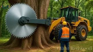 Fastest Extremely Dangerous Big Chainsaw | Large Wood Chipper,Heavy Duty Logging Truck