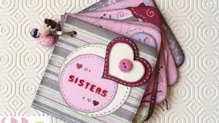 Scrapbooking Tutorial: Mini Album Sisters + qualche TRUCCO