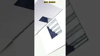 Easy 3D Drawing by paper folding #shorts #music #song