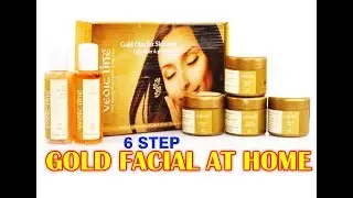Gold Facial At Home In Hindi Step By Step Using Vedic Line Facial Kit/Parna's Beauty World