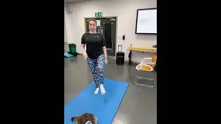 132 Standing knee lift
