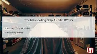 DTC B2375 - Rain Sensing Malfunction - Honda Accord 2012-2017