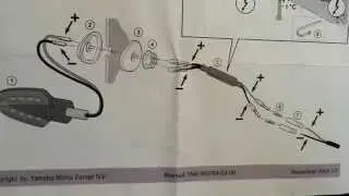 Istruzioni montaggio frecce led yamaha