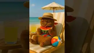 The cat on holiday 🌿 #cat #relax #cute #holiday #cats #catvideos #catlife #catlovers #shorts