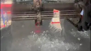 Designed for busy fishing ports, tube ice machine and automatic ice storage room with rake system