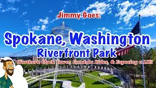 Spokane, WA: Riverfront Park: Clock Tower, Gondola Rides, and Exposing a Lie #dji #drone #air3s