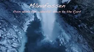 M&aring;nafossen - from above the waterfall down to the fjord.