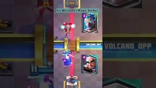Ice Wizard vs Magic Archer #clashroyale #gaming