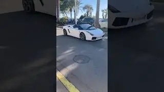 Lamborghini Gallardo Convertible 1st Gen Drive By in Cannes, France #v10 #gallardo