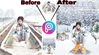 Winter Photo Editing 2023||Winter Snowfall Photo Editing||Winter Photo Editing in PicsArt app
