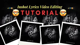 Inshot Lyrics Video Editing complete Tutorial In Bangla 🔥 | Instagram Trending Reels Editing #inshot