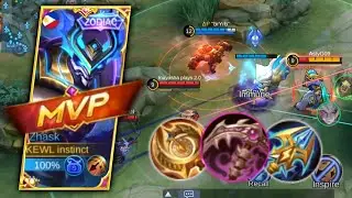 ZHASK AGGRESSIVE GAMEPLAY AND BUILD | BEST BUILD ZHASK 2023 | MOBILE LEGENDS