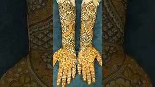 Beautiful Indian Bridal Mehendi Design 💖 | Wedding Henna Art #Shorts#bridalhennadesigns