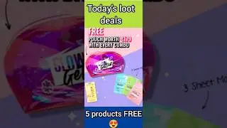 Today's loot offer 😍 5 products *FREE* #shorts #shortsfeed #ytshorts #myglamm #lootoffertoday #viral