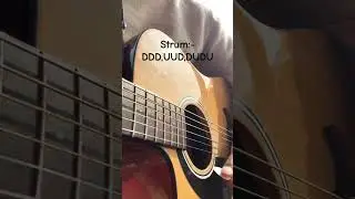 Try this strum🎸 #guitar #guitarlessons #guitartutorial #guitarbeginner #shorts