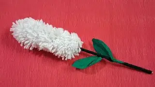 Easy woolen flower making idea 💡how to make beautiful flower 🌼 🌸 amazing idea 💡 