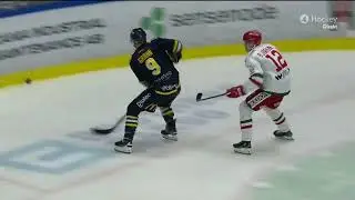 S&ouml;dert&auml;lje SK - Mora IK | Filip Bj&ouml;rkman tacklar sig sj&auml;lv in i sergen