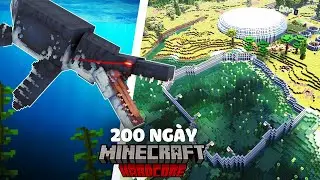 Mình Xây Dựng Chuồng Bắt Khủng Long Trong 200 Ngày Minecraft Thế Giới Khủng Long!