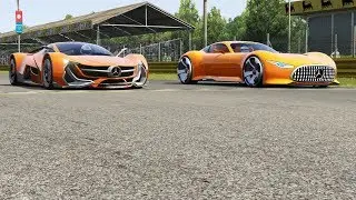 Mercedes-Benz Concept vs Mercedes-Benz AMG Vision GT at Monza Full Course
