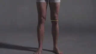 How to measure male knee girth
