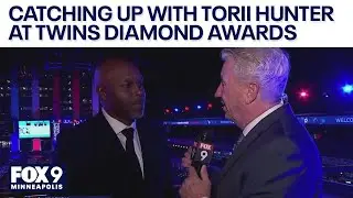 FOX 9's Jim Rich catches up with Torii Hunter at Twins Diamond Awards
