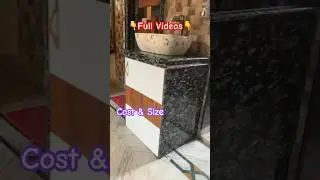 Countertops wash basin design || Total cost & Size #granite #basin #interior #interiordesign 👇👇👇