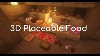 3D Placeable Food mod in Minecraft