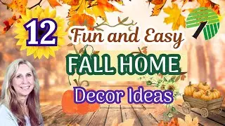 12 Fun & Easy FALL HOME DECOR DIY Budget AUTUMN IDEAS 🌻 THAT LOOK HIGH END 🍁Dollar Tree & MORE!