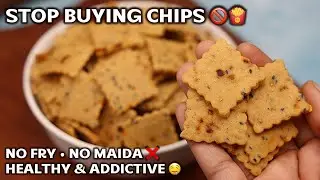 I Stopped Buying Store-Bought Chips! Healthy Baked Rice Crackers for Kids | No Maida