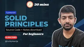 SOLID Principles in Typescript - Full Course for beginners