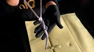 Unboxing of a Van Cleef & Arpels Sapphire, Diamond, and White Gold Zip Necklace