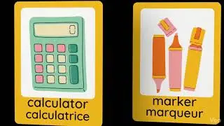 Calculator & Marker in French 🇫🇷 | Beginner Vocabulary