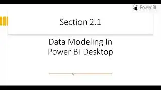 Power BI - Data Modelling