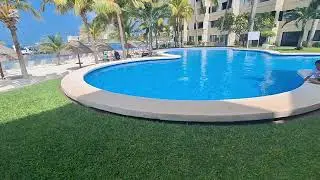 VISIT BELLAMAR CANCUN, MEXICO HOTEL . Very cand gated area with security guard front and back side.