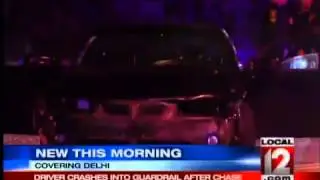 Overnight Police Chase Ends in Delhi with Crash