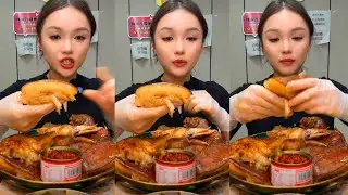 ASMR MUKBANG Relaxing Eating Sounds Super Creamy Cake & Milk Dip