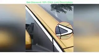 Top Car Styling Stainless Steel Window Trim Decorate Strips For Volkswagen Polo Virtus MK6 AW 2018-